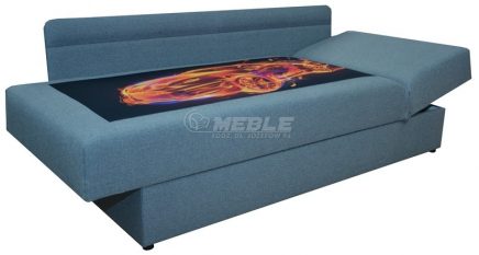 TAPCZAN BOGDAN DRUKOWANY WZÓR - AUTO W PŁOMIENIACH - obrazek 3