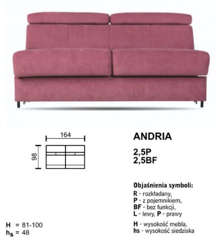 SOFA ANDRIA - ZESTAW MODUŁOWY - obrazek 5