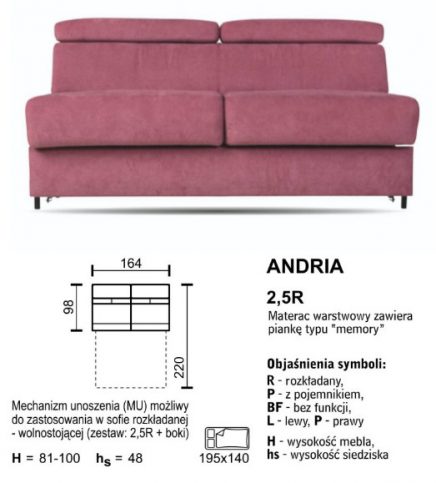 SOFA ANDRIA - ZESTAW MODUŁOWY - obrazek 4