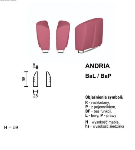 SOFA ANDRIA - ZESTAW MODUŁOWY - obrazek 6