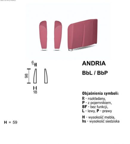 SOFA ANDRIA - ZESTAW MODUŁOWY - obrazek 7