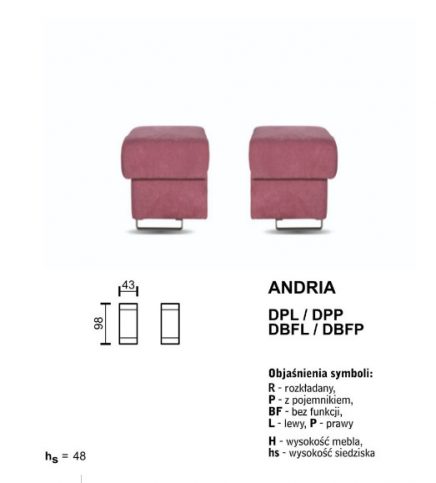 SOFA ANDRIA - ZESTAW MODUŁOWY - obrazek 10