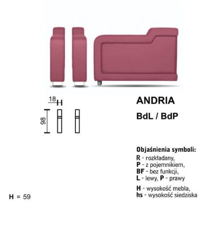 SOFA ANDRIA - ZESTAW MODUŁOWY - obrazek 9